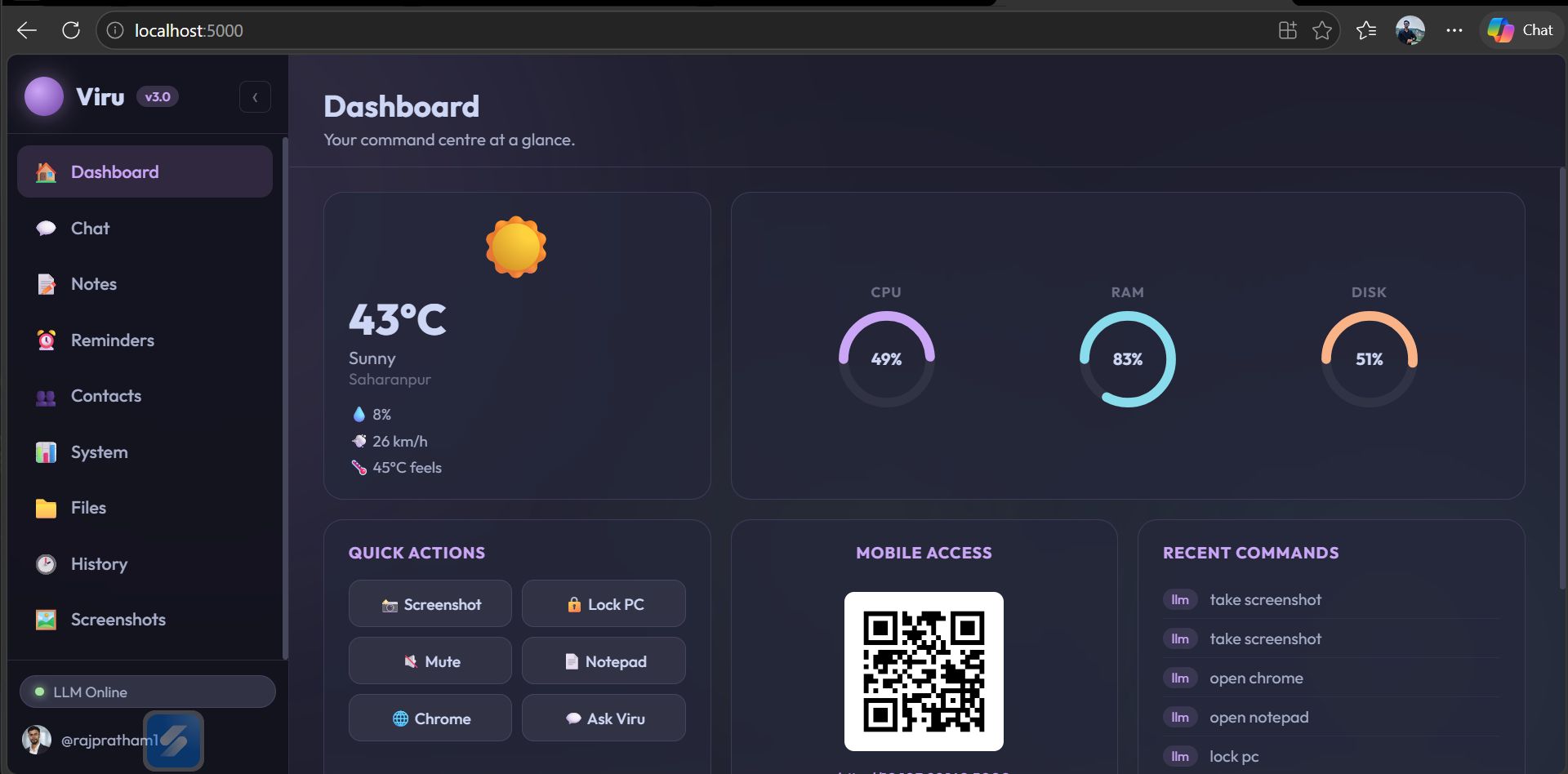 VIRU Personal Assistant